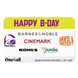One4all eGift Card (Multi-Brand) | Happy B-Day Swap, Digital Delivery
